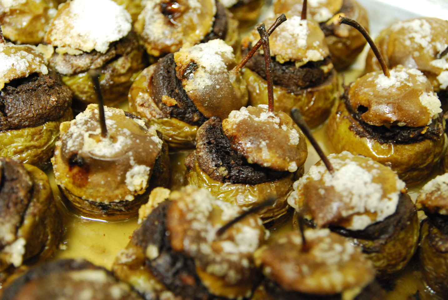 Le pere mastantuono ripiene al cioccolato